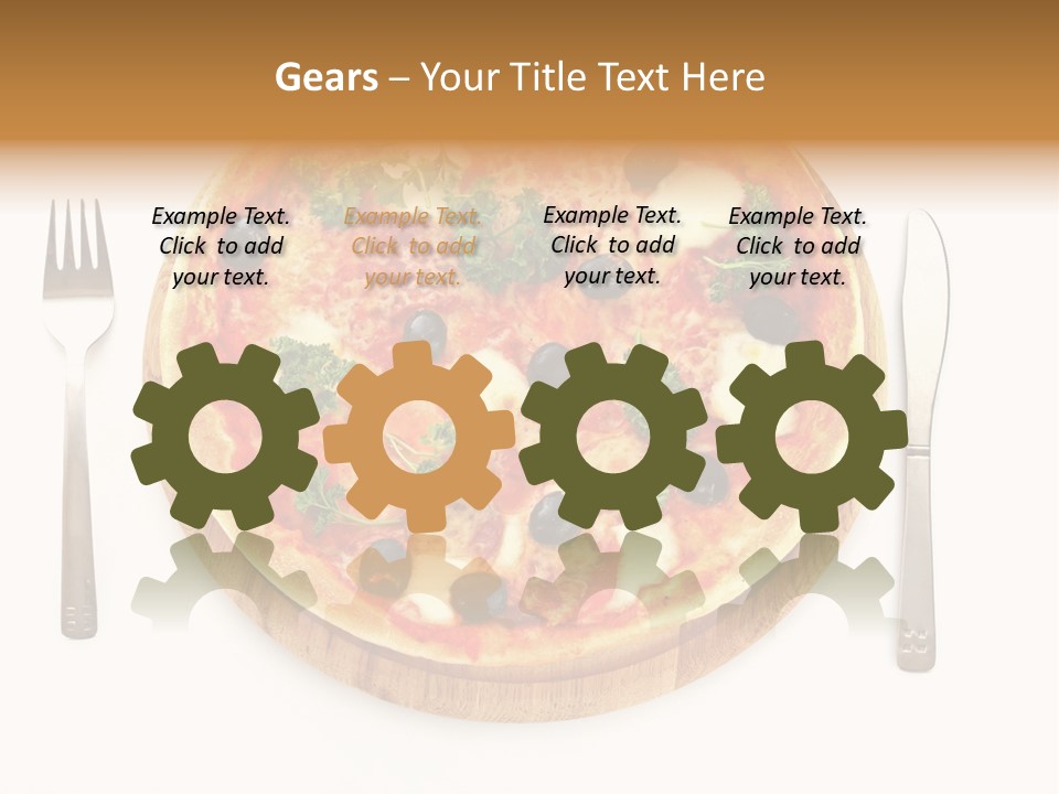 Pizza Section Dinner PowerPoint Template