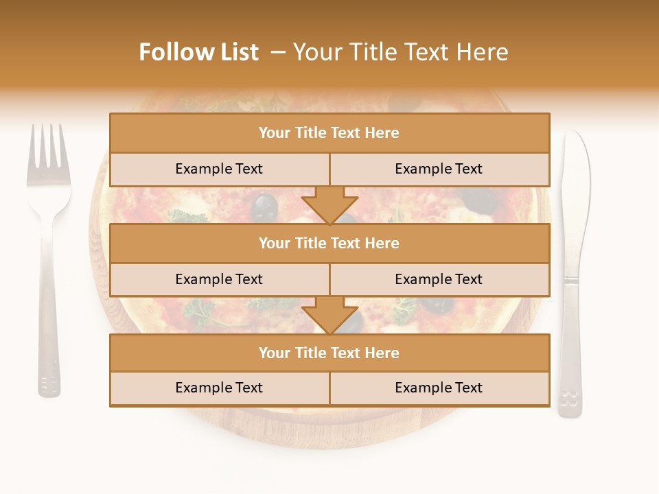 Pizza Section Dinner PowerPoint Template