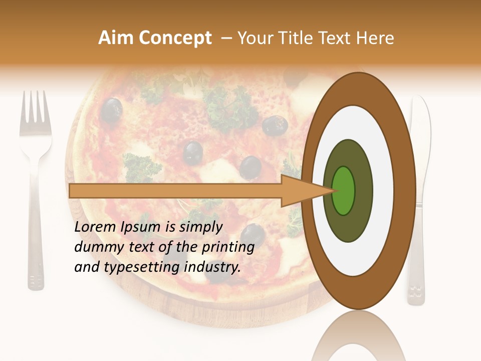 Pizza Section Dinner PowerPoint Template