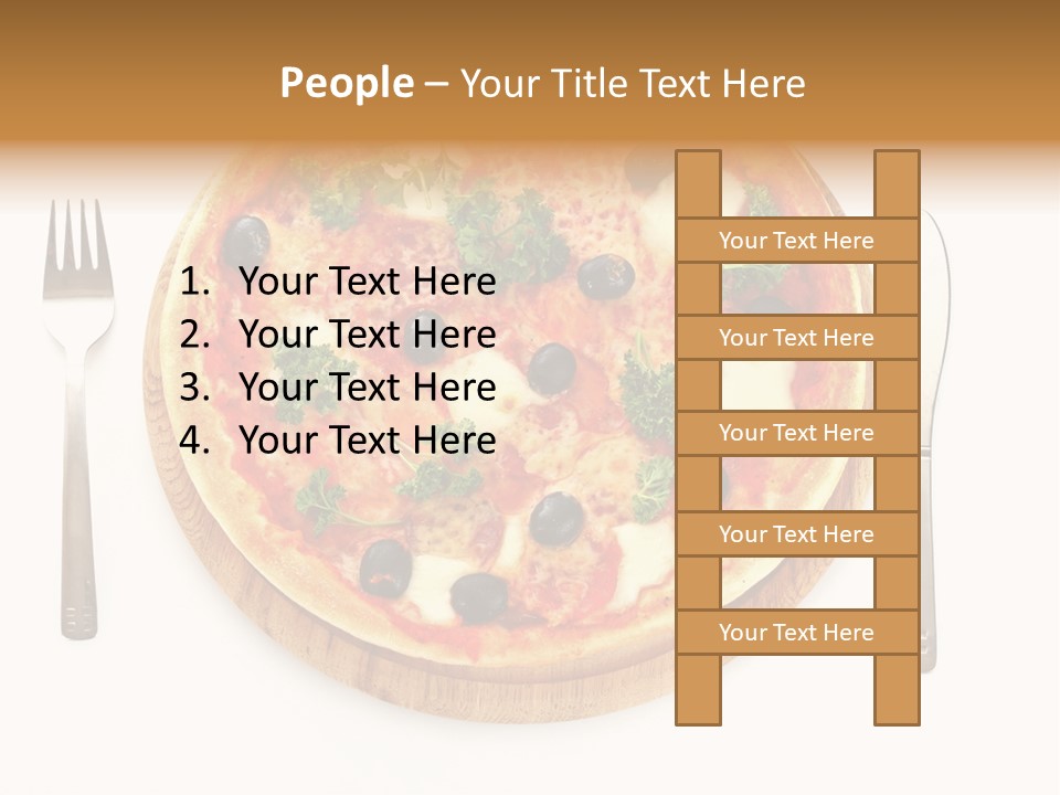 Pizza Section Dinner PowerPoint Template