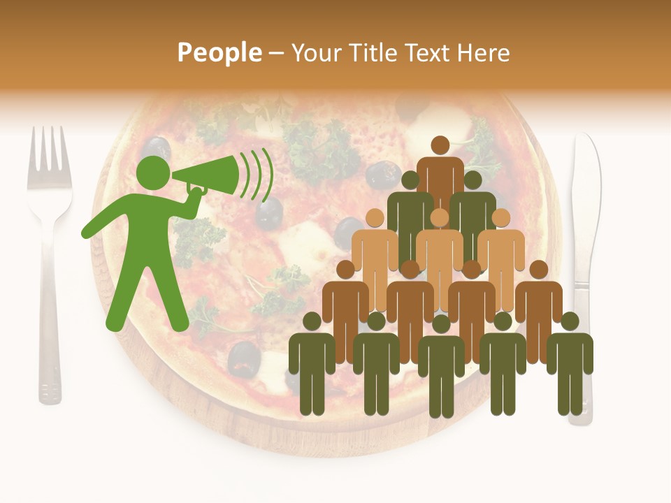 Pizza Section Dinner PowerPoint Template