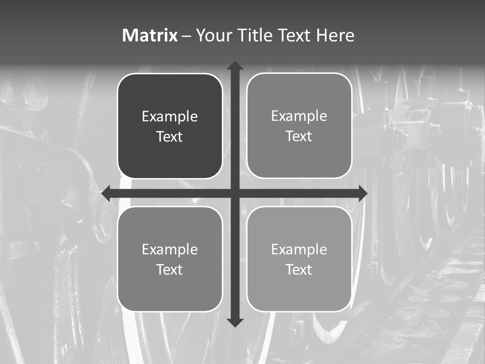 Locomotive Wheel Railway PowerPoint Template