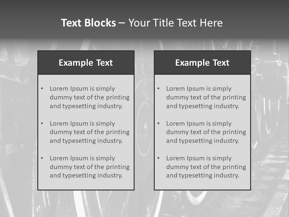 Locomotive Wheel Railway PowerPoint Template