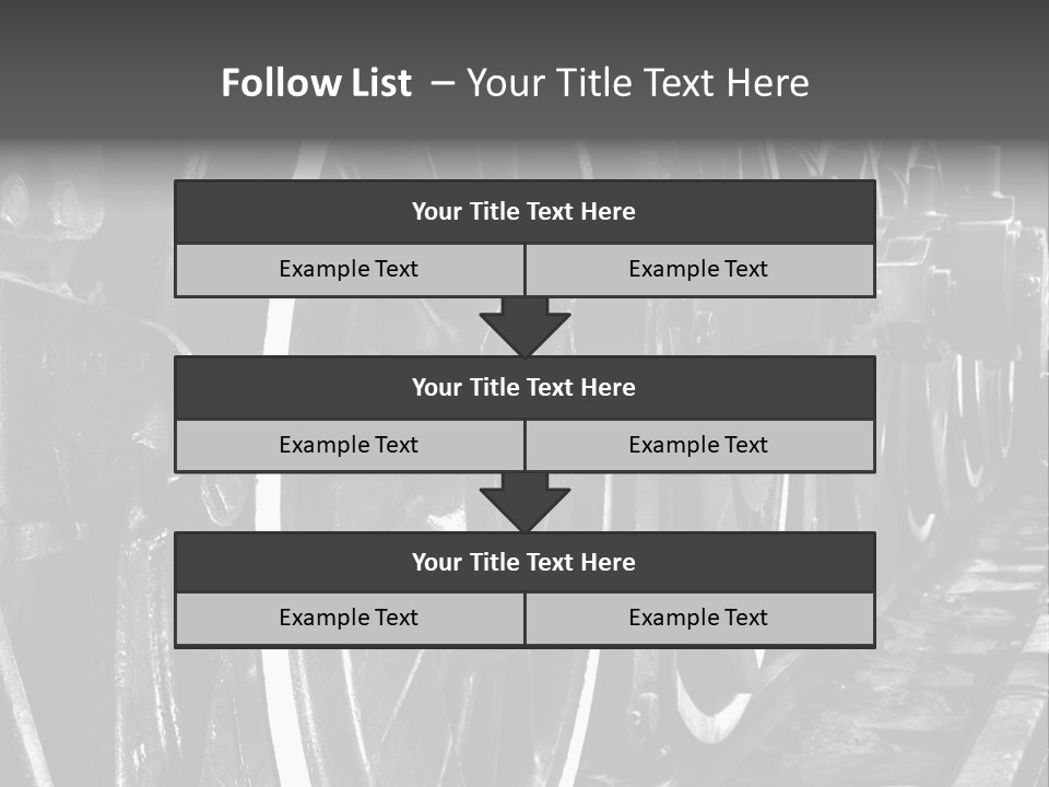Locomotive Wheel Railway PowerPoint Template