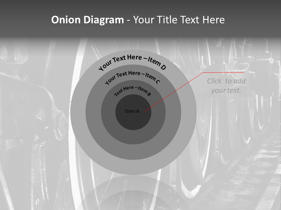 Locomotive Wheel Railway PowerPoint Template
