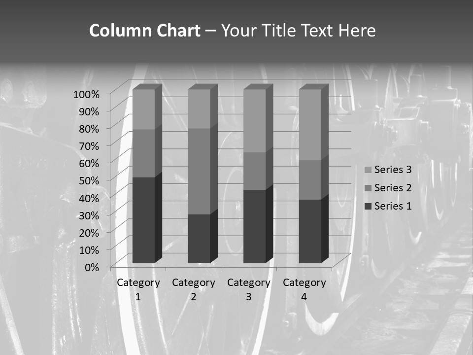 Locomotive Wheel Railway PowerPoint Template
