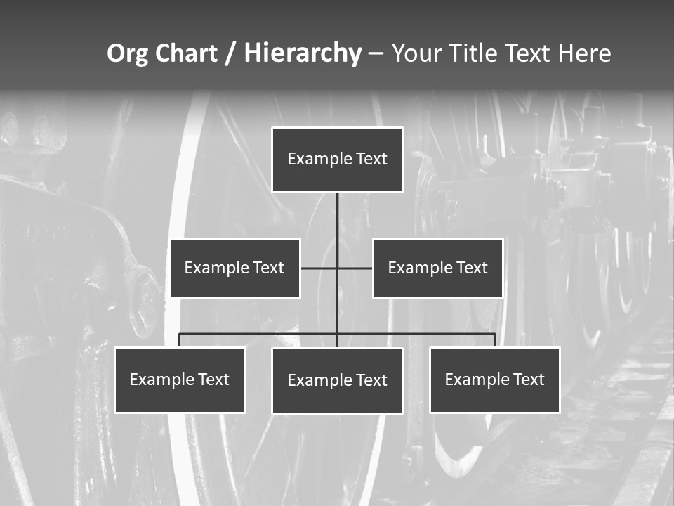 Locomotive Wheel Railway PowerPoint Template