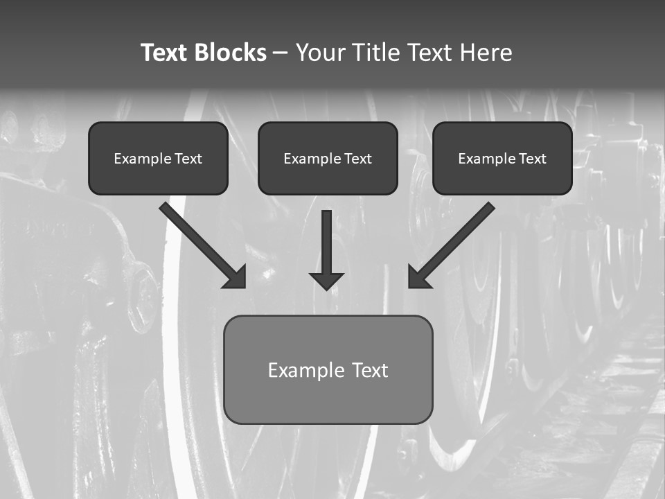 Locomotive Wheel Railway PowerPoint Template
