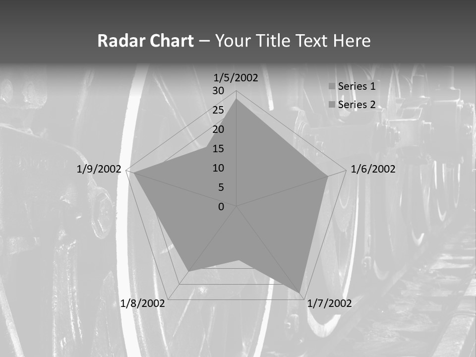 Locomotive Wheel Railway PowerPoint Template