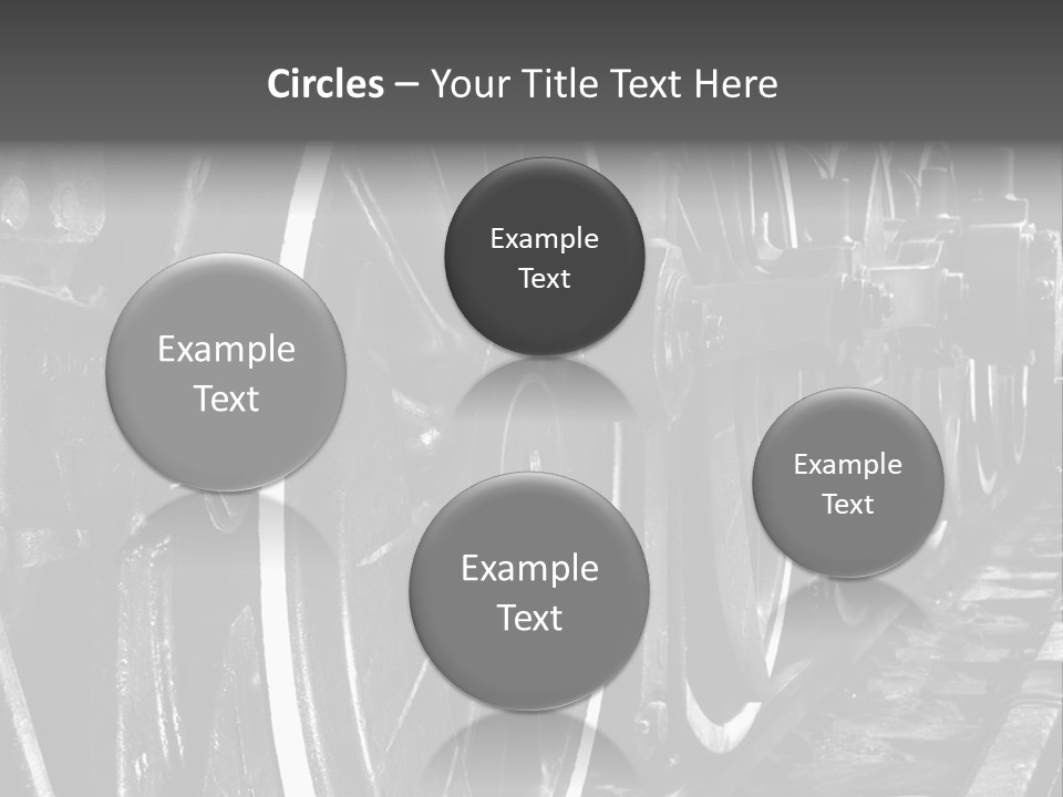 Locomotive Wheel Railway PowerPoint Template