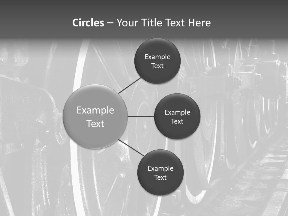 Locomotive Wheel Railway PowerPoint Template