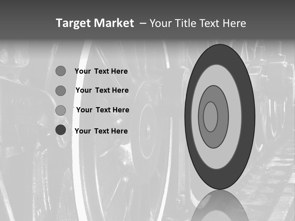 Locomotive Wheel Railway PowerPoint Template