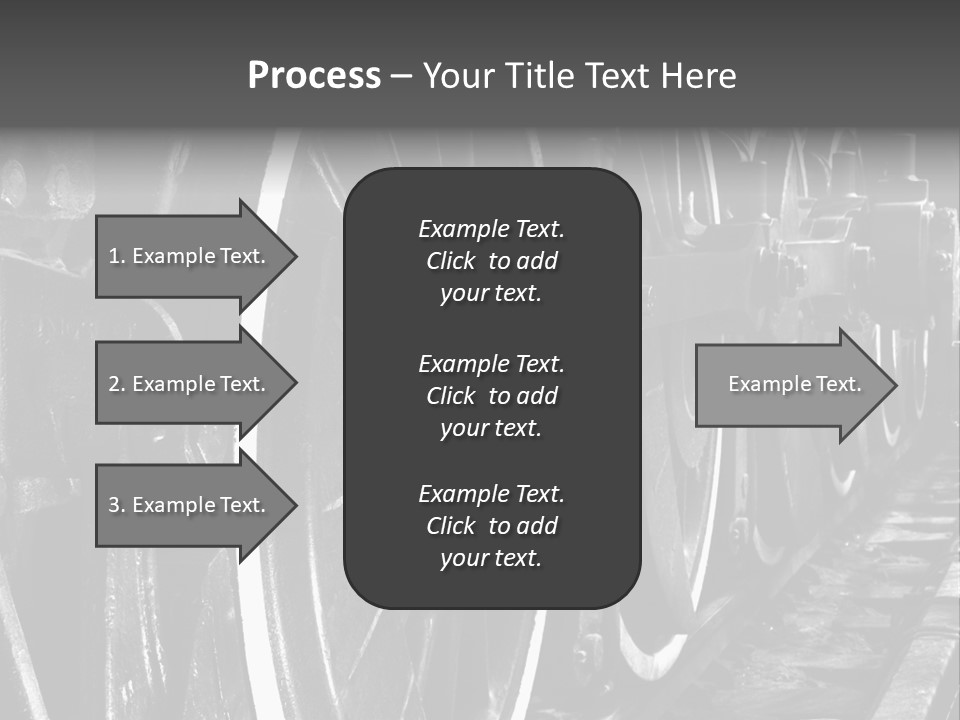 Locomotive Wheel Railway PowerPoint Template