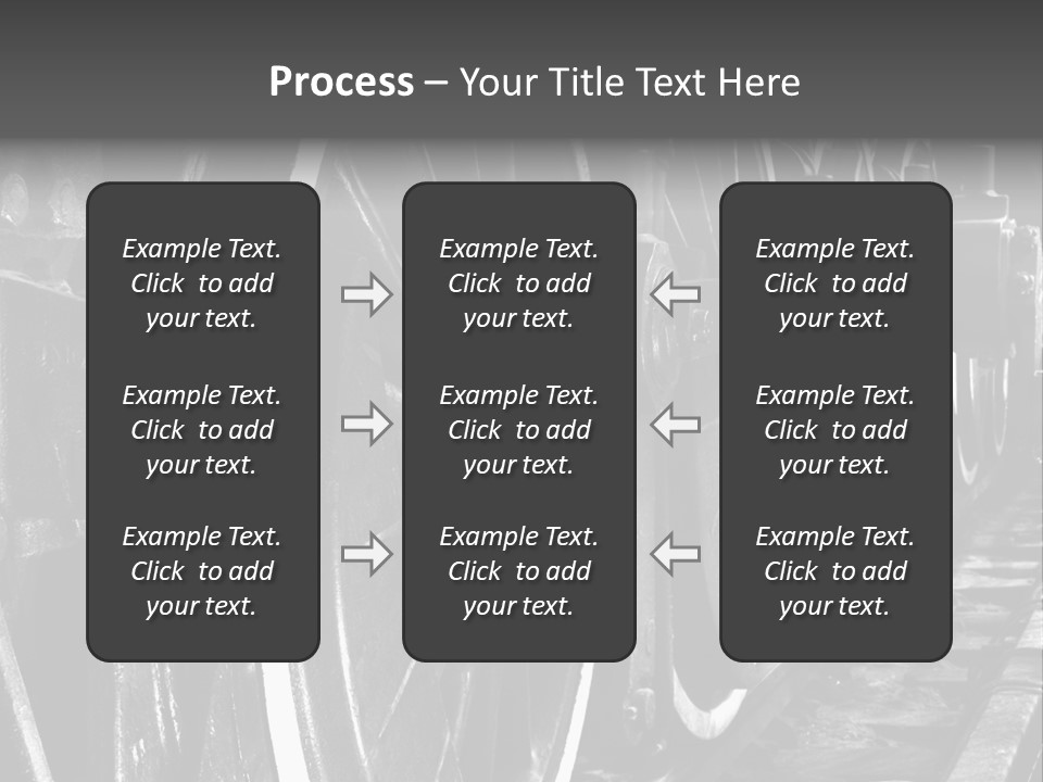 Locomotive Wheel Railway PowerPoint Template