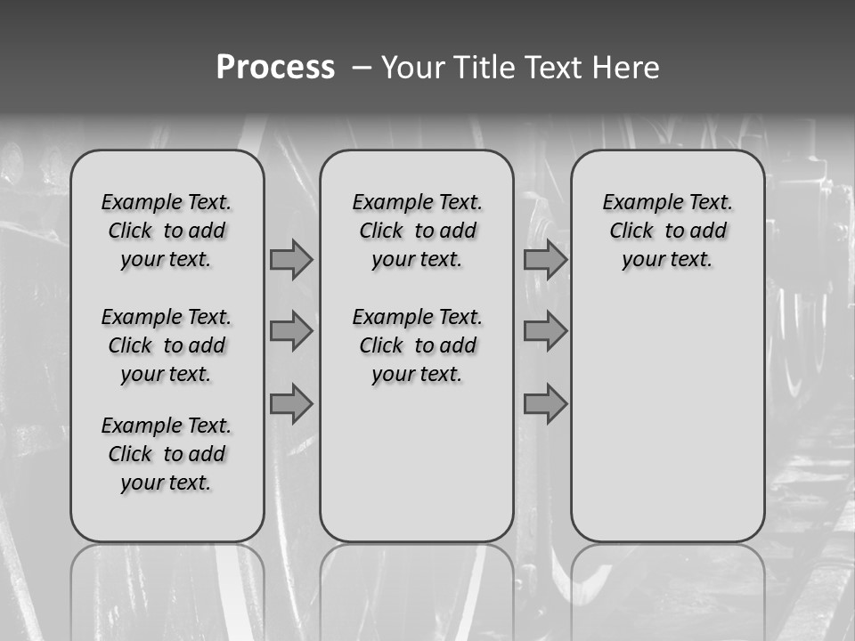 Locomotive Wheel Railway PowerPoint Template