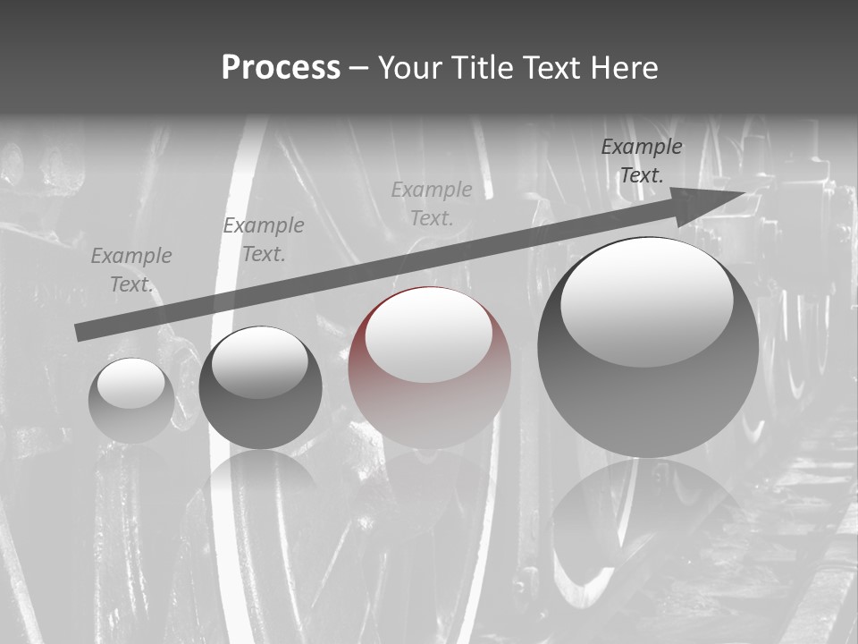 Locomotive Wheel Railway PowerPoint Template