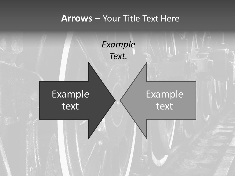 Locomotive Wheel Railway PowerPoint Template