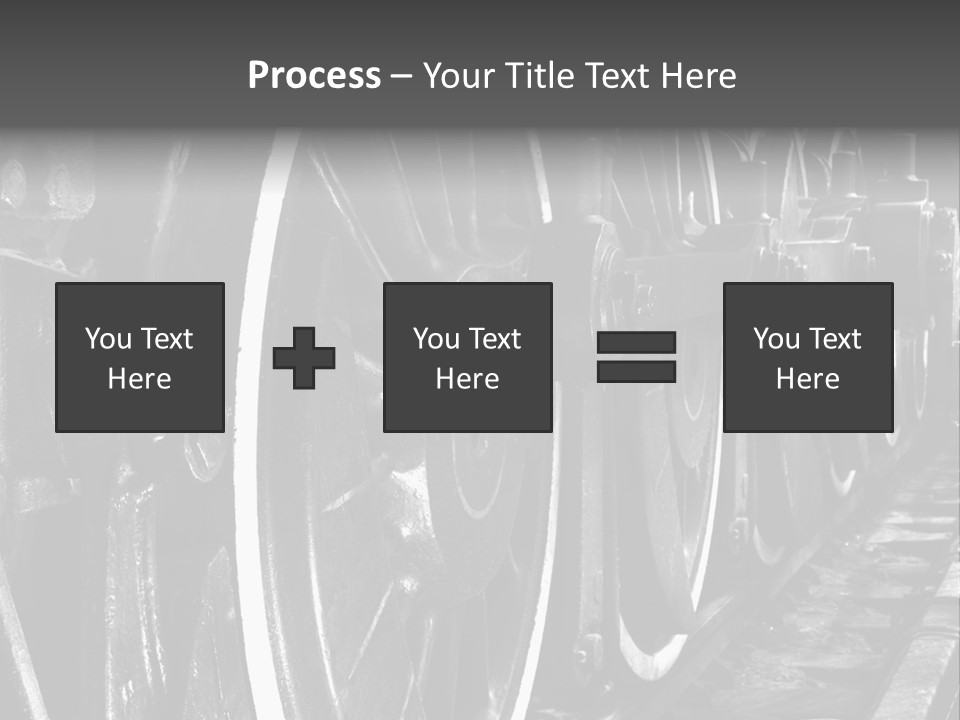 Locomotive Wheel Railway PowerPoint Template