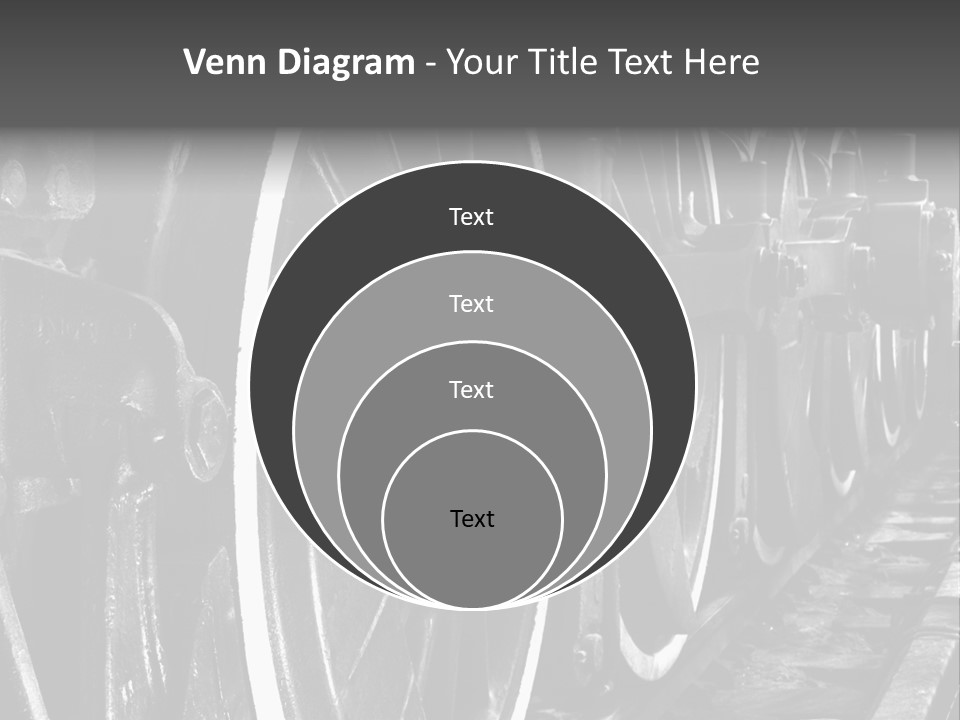Locomotive Wheel Railway PowerPoint Template