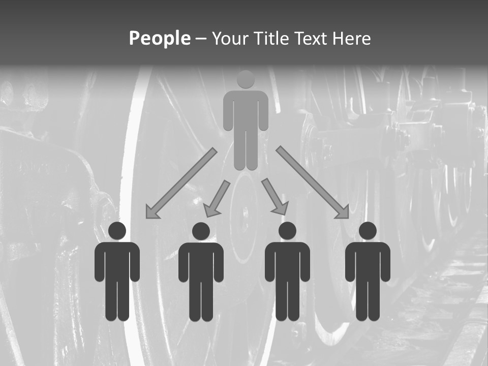 Locomotive Wheel Railway PowerPoint Template