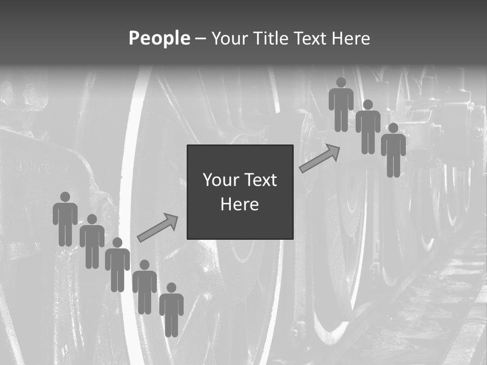 Locomotive Wheel Railway PowerPoint Template