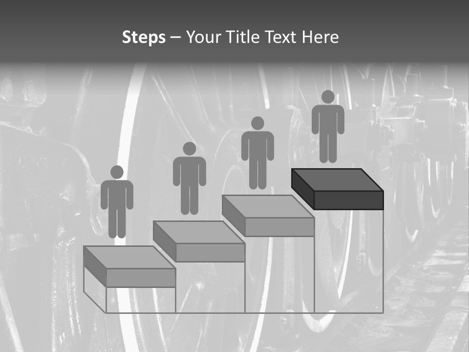 Locomotive Wheel Railway PowerPoint Template