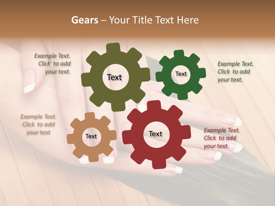 Fingernail Nail Female PowerPoint Template