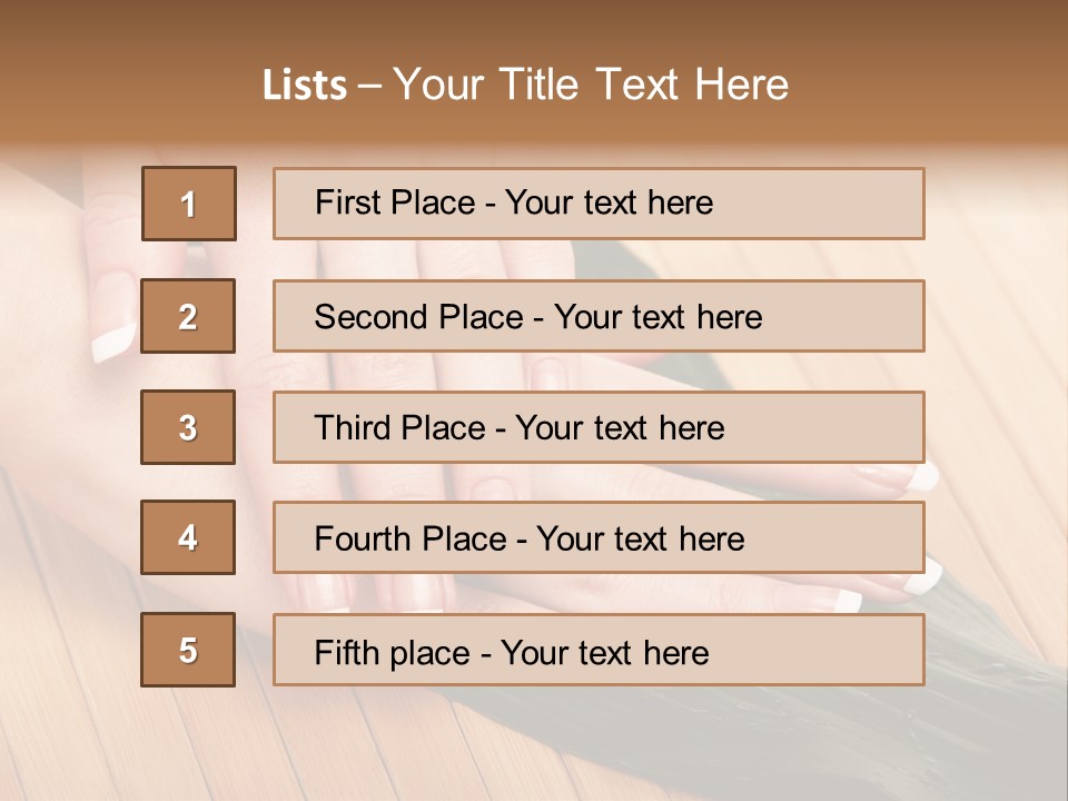 Fingernail Nail Female PowerPoint Template
