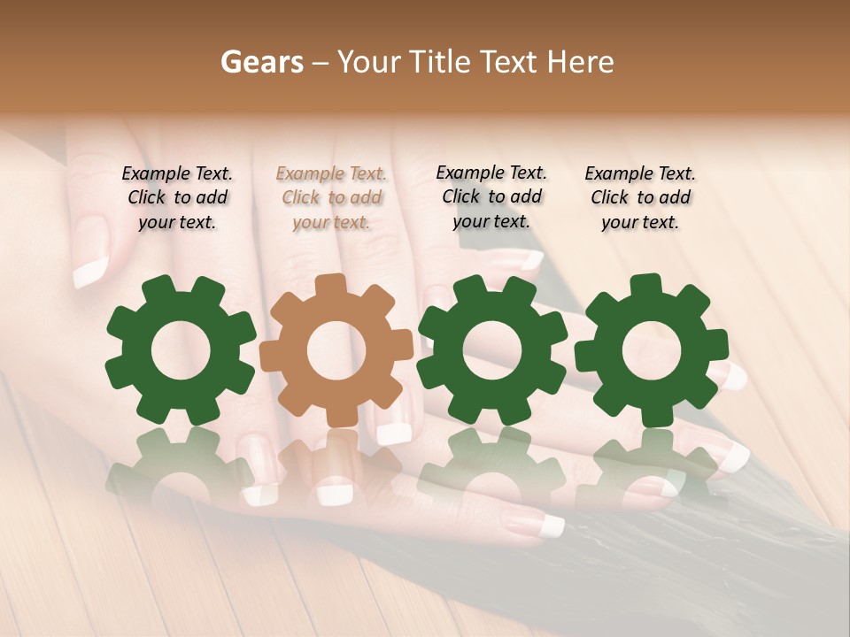 Fingernail Nail Female PowerPoint Template