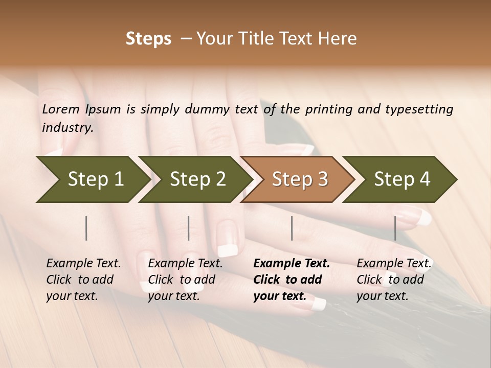 Fingernail Nail Female PowerPoint Template