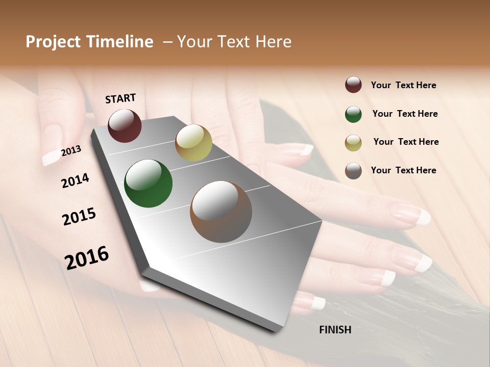 Fingernail Nail Female PowerPoint Template