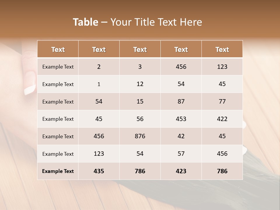 Fingernail Nail Female PowerPoint Template