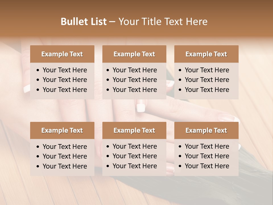 Fingernail Nail Female PowerPoint Template