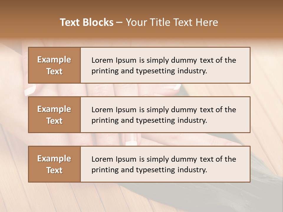 Fingernail Nail Female PowerPoint Template