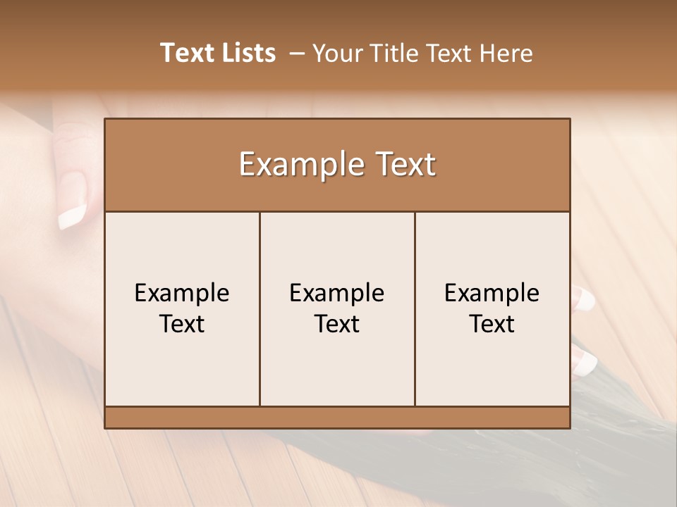 Fingernail Nail Female PowerPoint Template