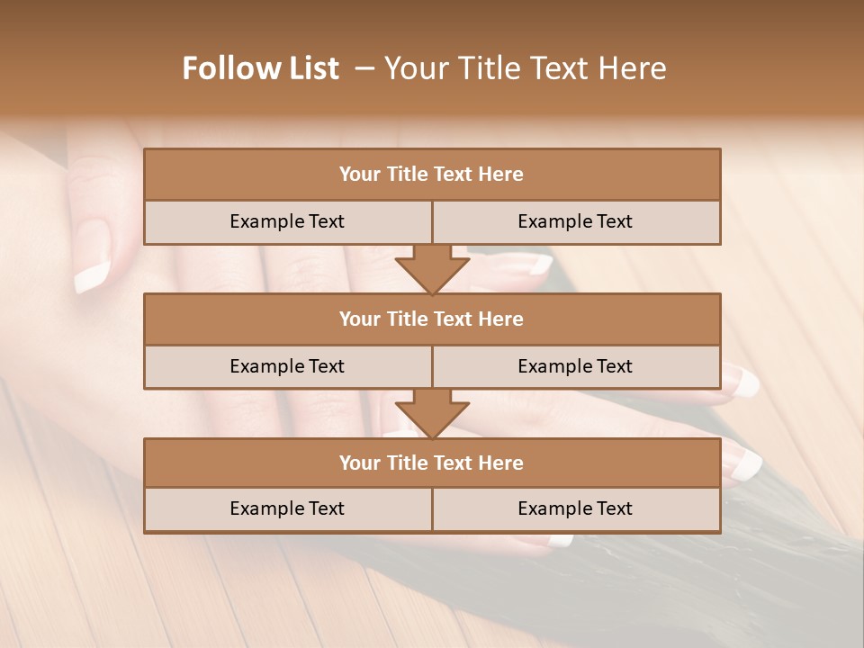 Fingernail Nail Female PowerPoint Template