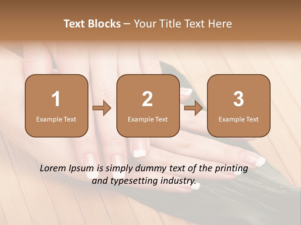 Fingernail Nail Female PowerPoint Template
