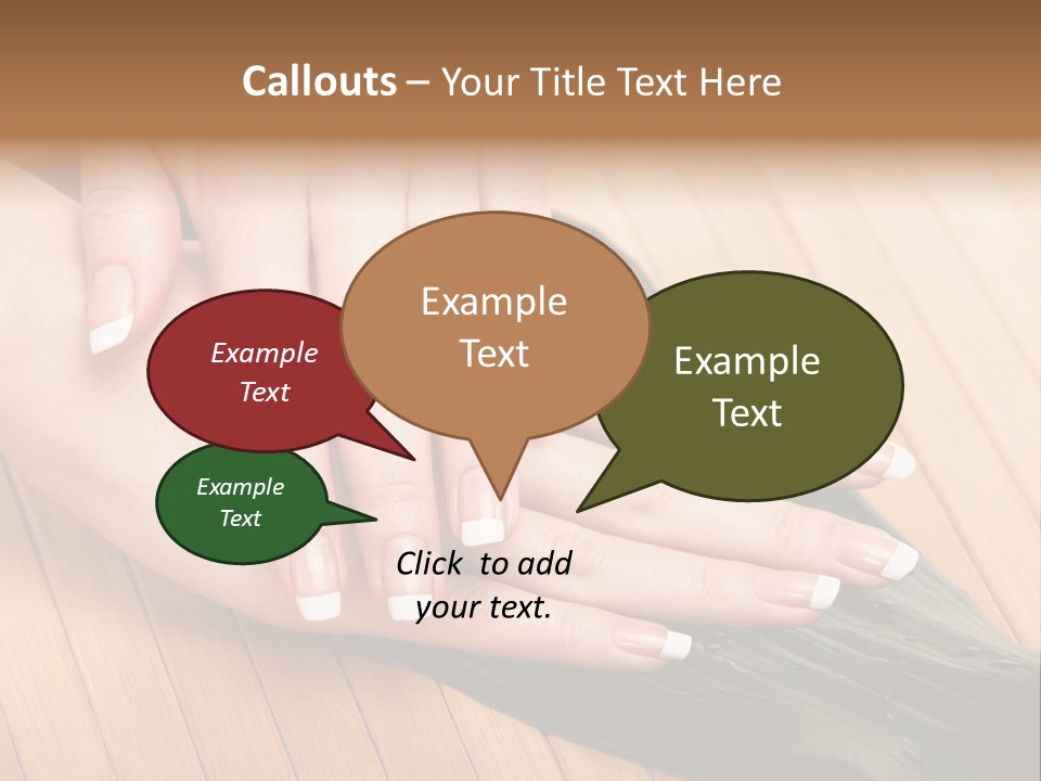 Fingernail Nail Female PowerPoint Template