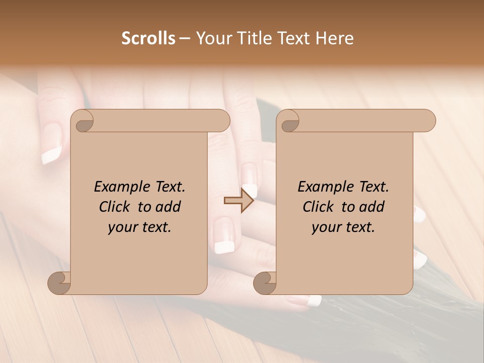 Fingernail Nail Female PowerPoint Template
