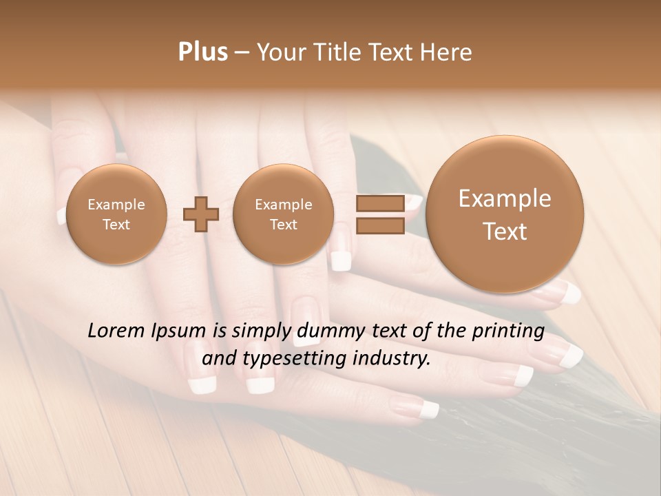 Fingernail Nail Female PowerPoint Template