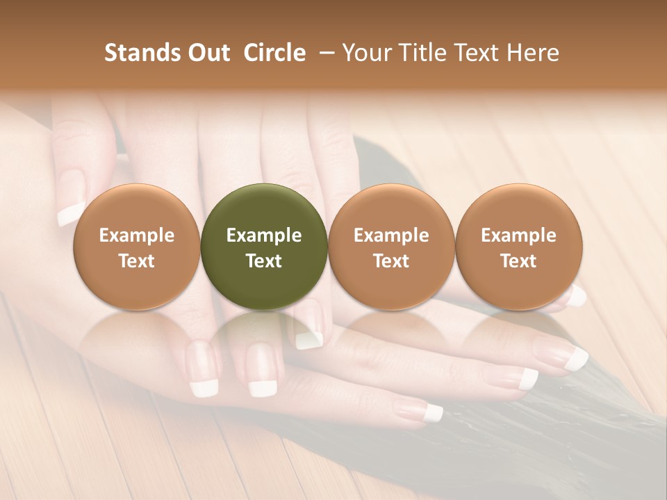 Fingernail Nail Female PowerPoint Template