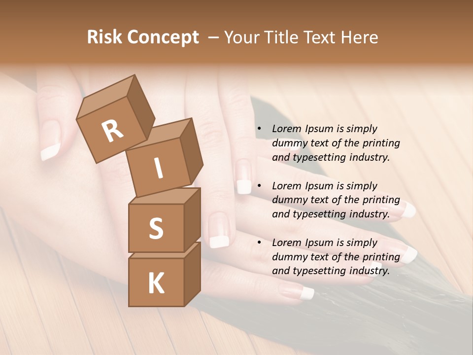 Fingernail Nail Female PowerPoint Template