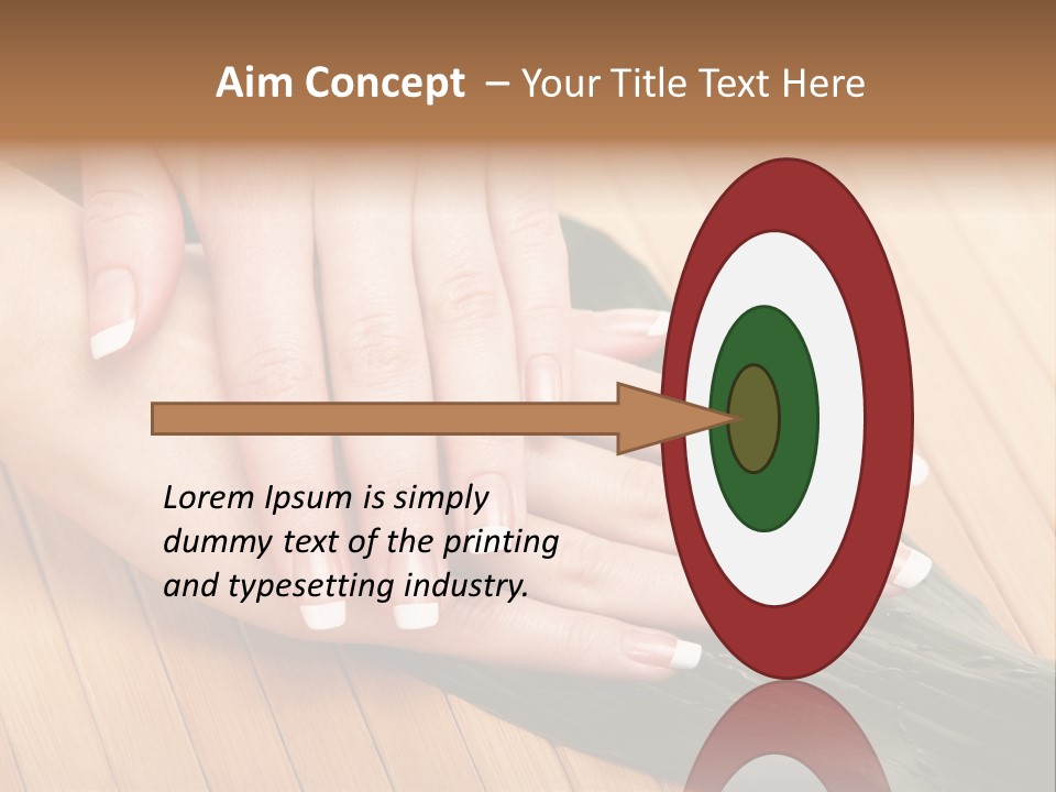 Fingernail Nail Female PowerPoint Template