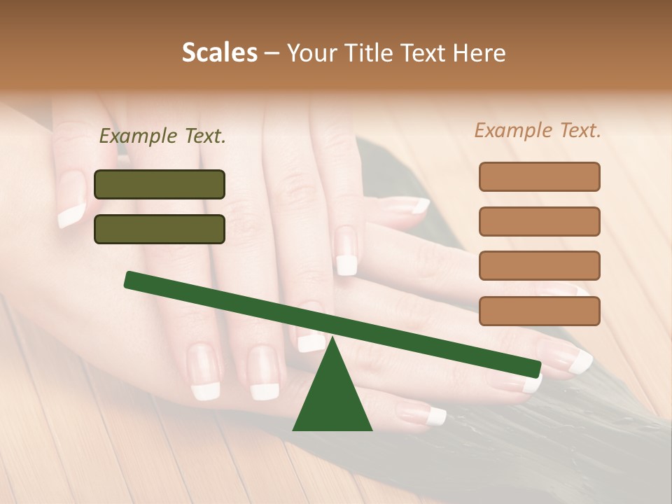 Fingernail Nail Female PowerPoint Template