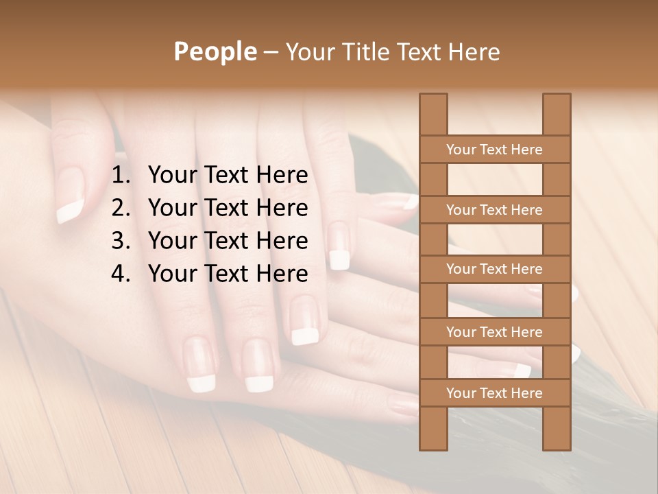 Fingernail Nail Female PowerPoint Template