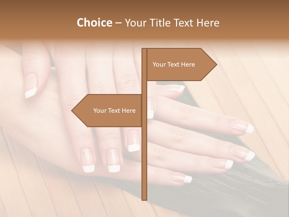 Fingernail Nail Female PowerPoint Template