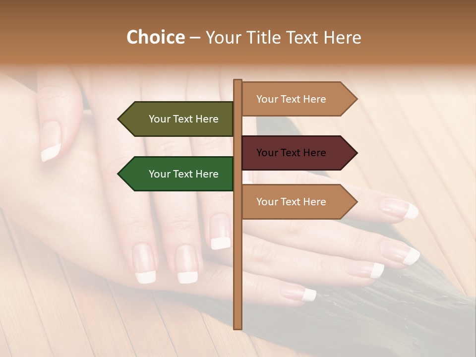 Fingernail Nail Female PowerPoint Template