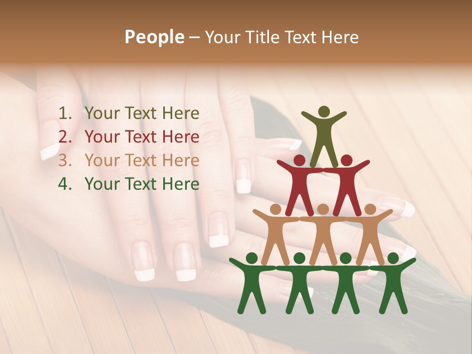 Fingernail Nail Female PowerPoint Template