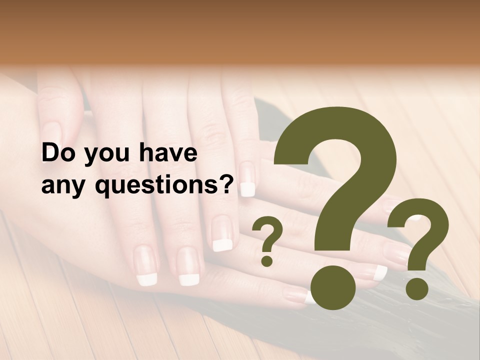 Fingernail Nail Female PowerPoint Template