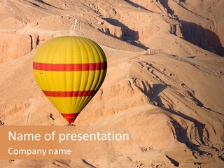 Ballooning Leisure Egypt PowerPoint Template